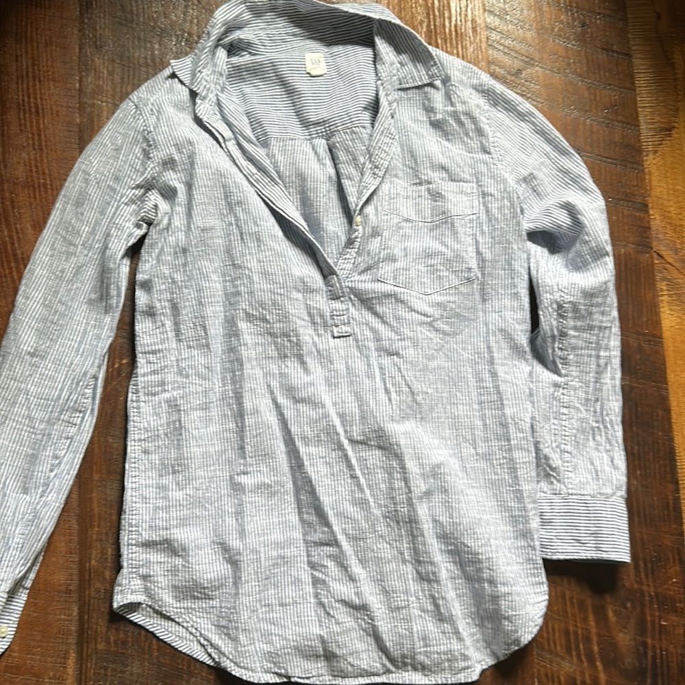 Gap Linen Popover blouse